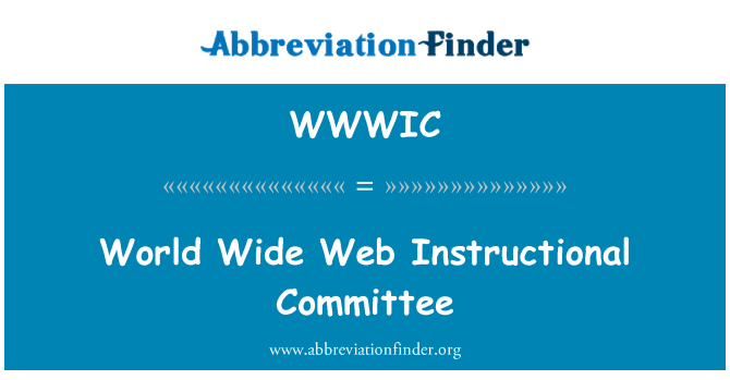 WWWIC: Comitato didattico di World Wide Web