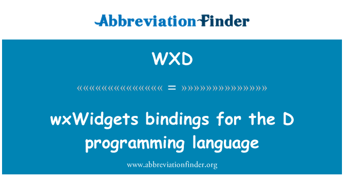 WXD: wxWidgets rbit għall-lingwa ta ' programmar D