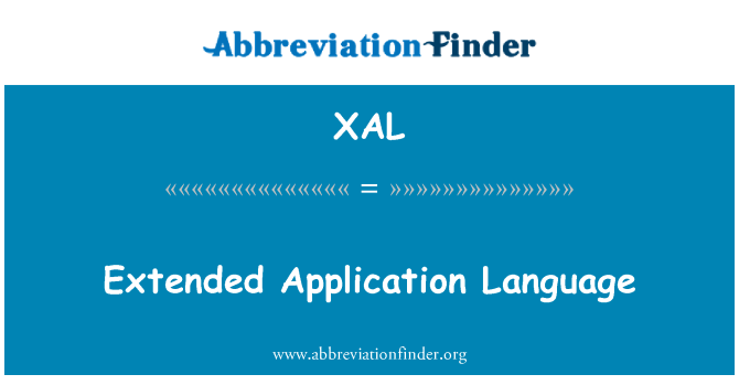 XAL: ภาษาโปรแกรมประยุกต์เพิ่มเติม