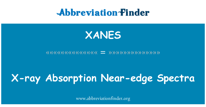 XANES: Assorbiment qrib tarf l-ispettri tar-raġġi x