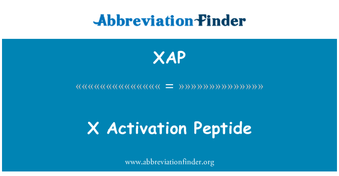 XAP: X peptid actifadu