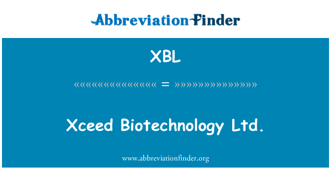 XBL: Xceed Bioteknologi Ltd