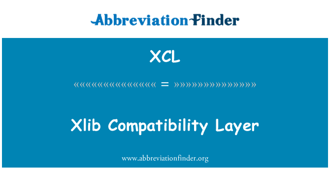 XCL: Vrstva kompatibility xlib