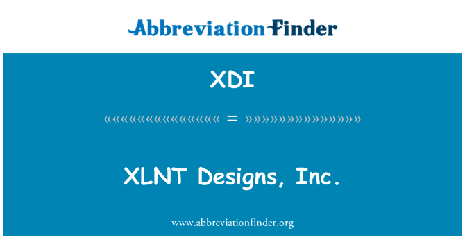 XDI: XLNT rekabentuk, Inc.
