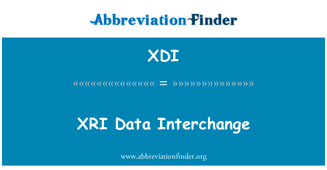 XDI: XRI Data Interchange