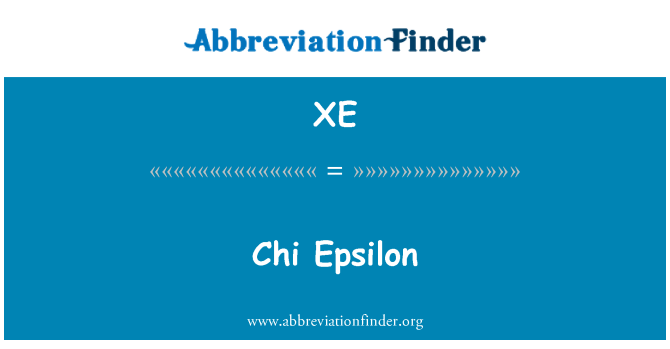 XE: Chi Epsilon