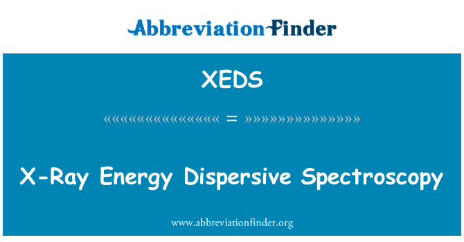 XEDS: X 射線能量色散譜儀
