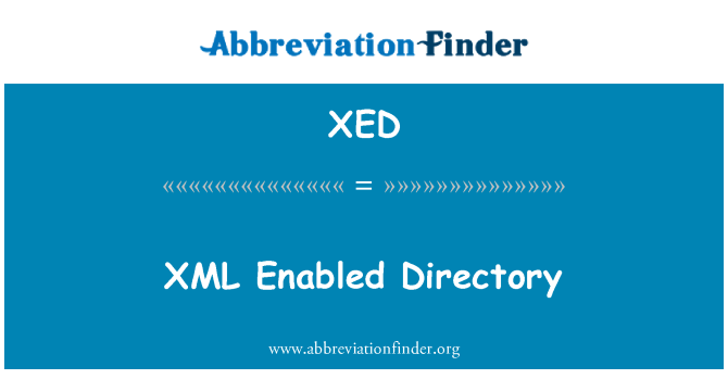 XED: XML povoleny adresář
