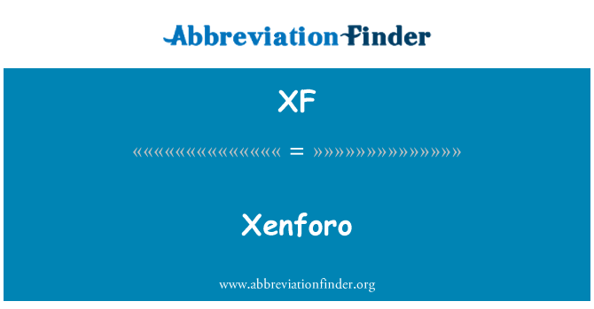 XF: XenForo