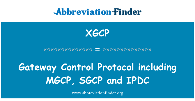 XGCP: بوابة