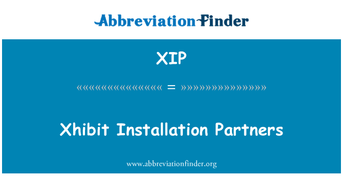 XIP: Socios de instalación Xhibit