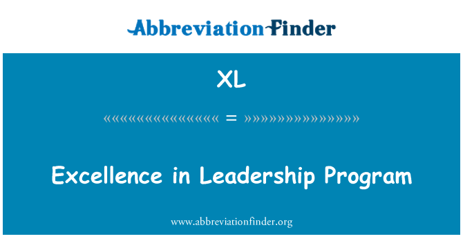 XL: Excellence en Leadership Programme