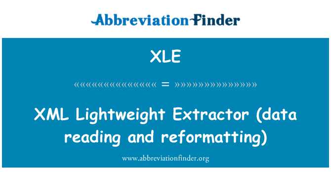XLE: XML lengvas Extractor (duomenų skaitymo ir formato)