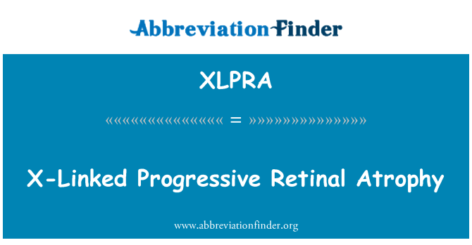XLPRA: X-bunden progressiv Retinal atrofi