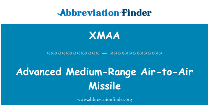 XMAA: Разширено среден обсег ракета въздух-въздух