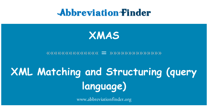 XMAS: จับคู่ XML และ Structuring (ภาษาสอบถาม)