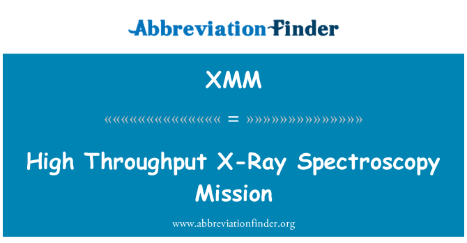 XMM: Spektroskopi X-Ray Throughput yang tinggi misi