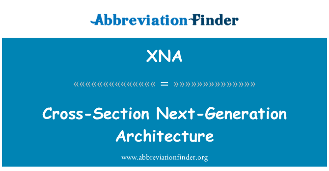 XNA: 截面下一代體系結構