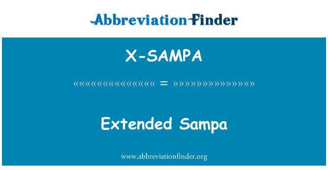 X-SAMPA: Diperpanjang Sampa