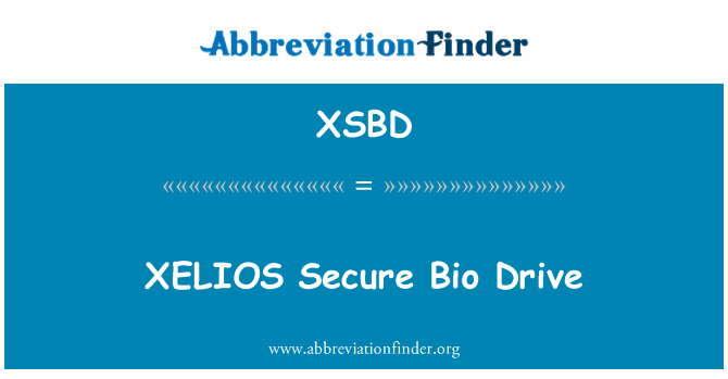 XSBD: XELIOS безопасный био диск