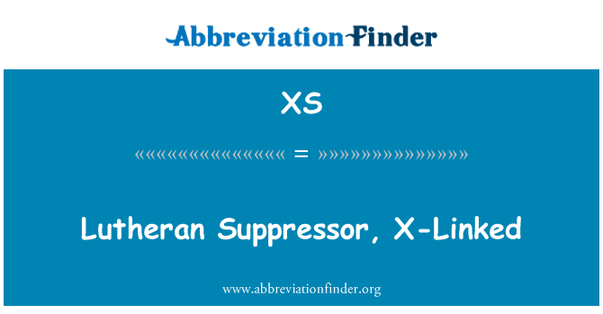 XS: Supresoare luterană, X-Linked