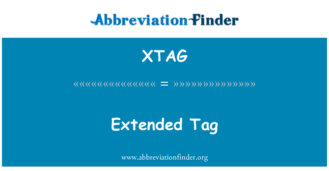 XTAG: Tag-ul extins