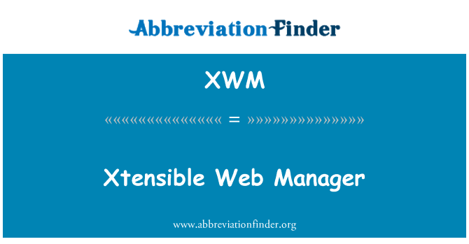 XWM: Správce serveru WWW Xtensible