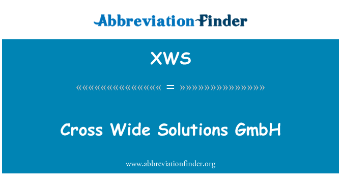 XWS: Cross Wide Solutions GmbH