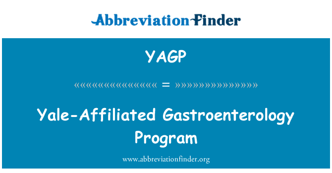YAGP: Gasztroenterológia Yale-kapcsolt Program