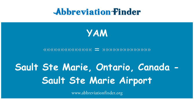 YAM: Sault Ste Marie, Ontario, Kanada - Sault Ste Marie Airport