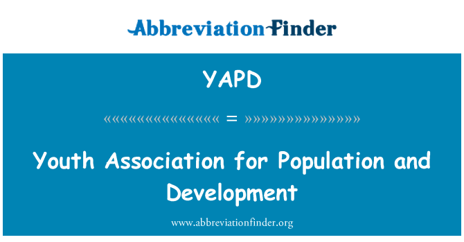 YAPD: Asosiasi pemuda kependudukan dan pembangunan
