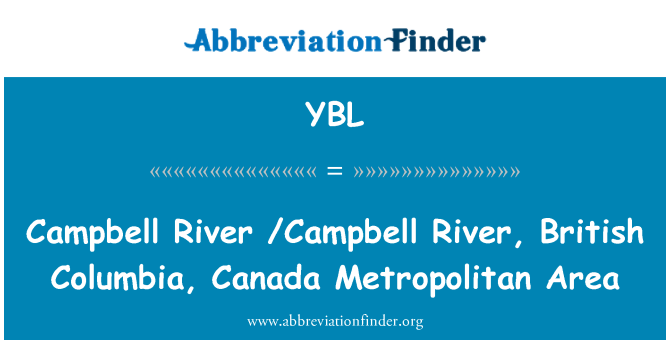 YBL: Metropolitní oblast Campbell River Campbell River, Britská Kolumbie, Kanada