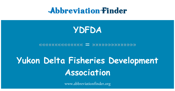 YDFDA: Yukon Delta fiskeri Development Association