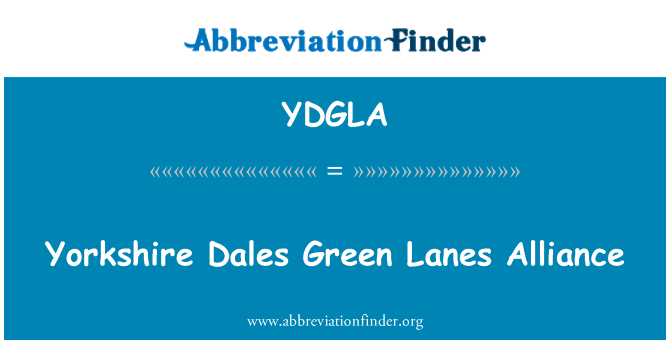 YDGLA: Yorkshire Dales jalur hijau aliansi