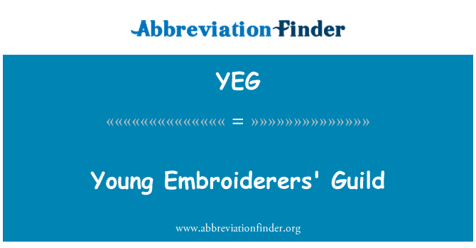 YEG: Jaunais Embroiderers Guild