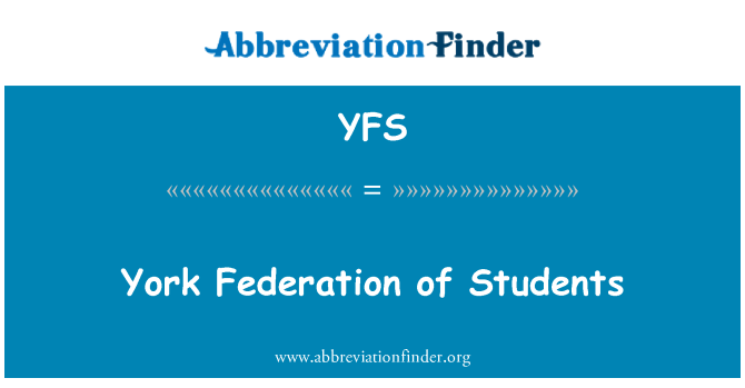 YFS: York Federacji studentów