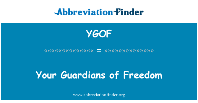 YGOF: Wali Anda kebebasan