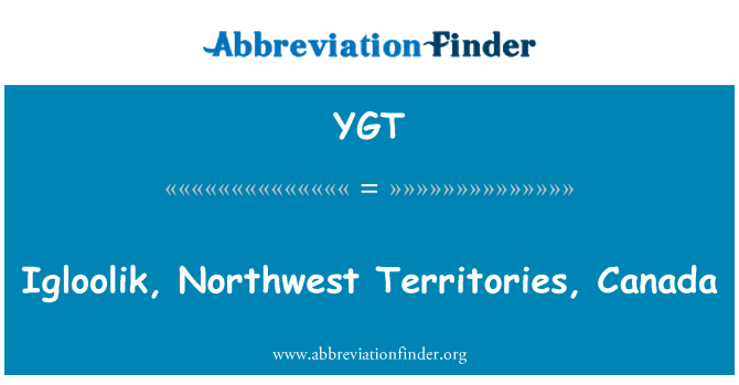 YGT: Igloolik, Nordwest-Territorien, Kanada