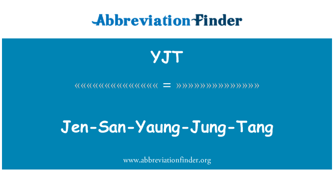 YJT: जेन-सान-Yaung-जंग-तांग