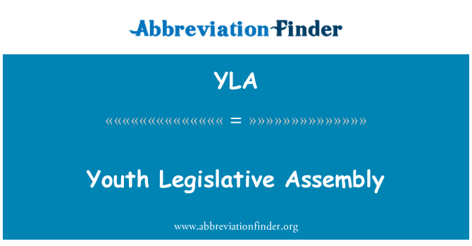 YLA: Jeugd wetgevende vergadering
