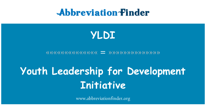 YLDI: Conducerea de tineret pentru iniţiativa de dezvoltare