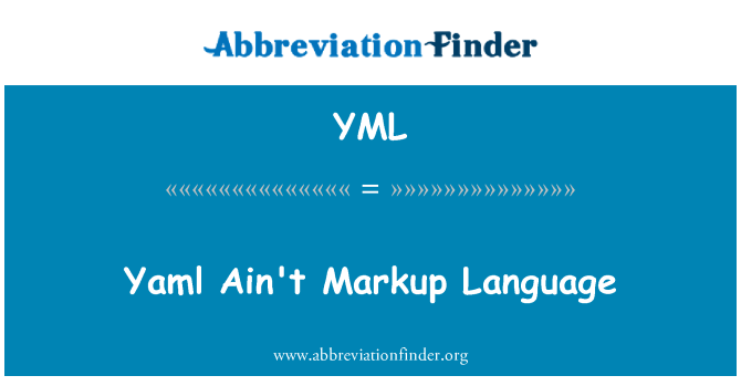 YML: YAML Bukankah Markup Language