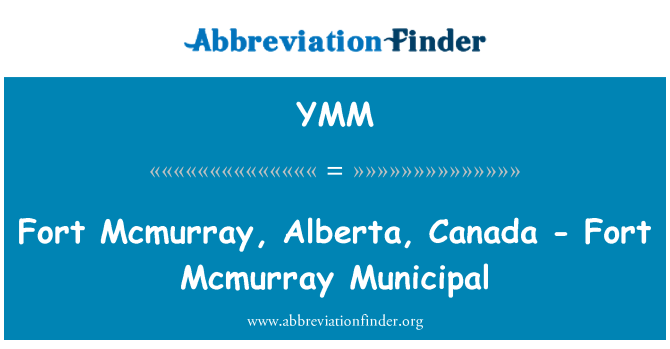 YMM: Fort Mcmurray, Alberta, Kanada - Forti Mcmurray muniċipali