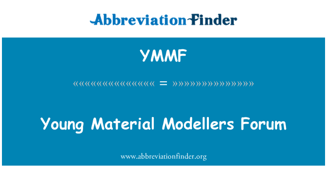 YMMF: Forum mladi Material modelirniki