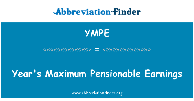YMPE: Yon maksimòm salè Pension ane a