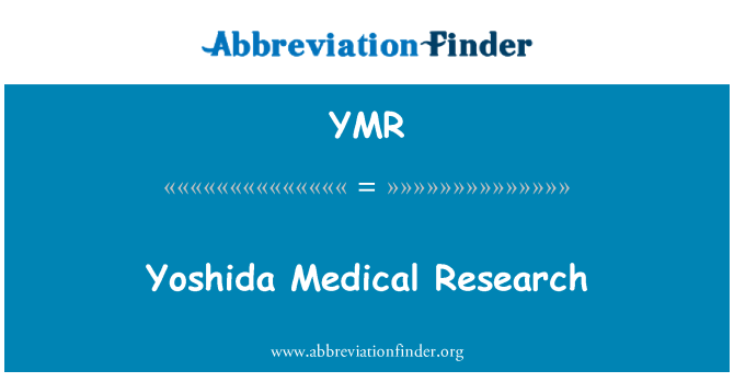 YMR: Yoshida Medical Research