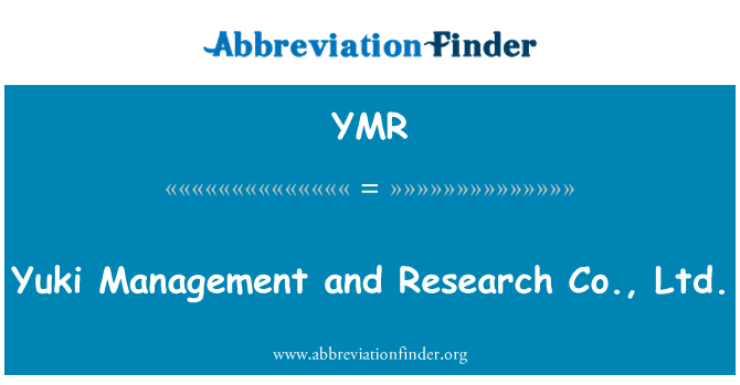 YMR: Yuki manajemen dan penelitian Co, Ltd