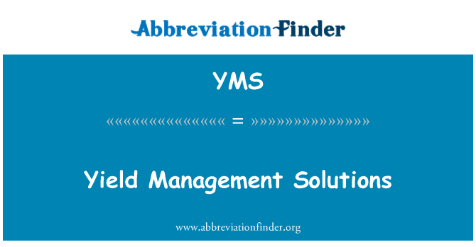 YMS: Yield Management Solutions