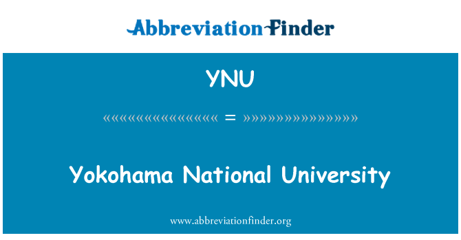 YNU: Yokohama National University