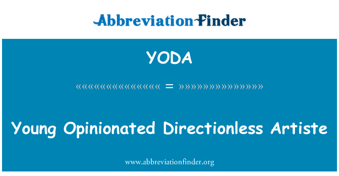 YODA: Νέοι δογματικός ένας καλλιτέχνη